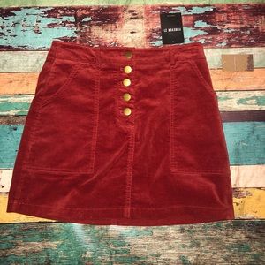 Forever 21 rust mini skirt
